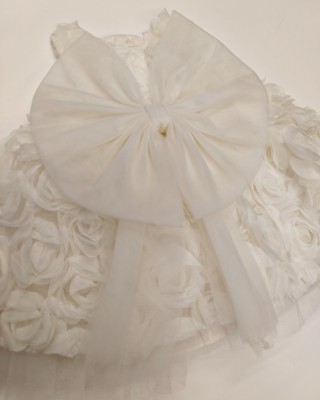 Βρεφικό Φόρεμα "Rosette Dream" - Εκρού 