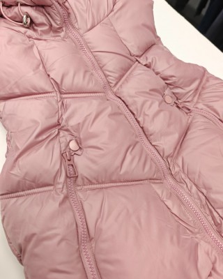 Παιδικό Αμάνικο Μπουφάν (Gilet) με Κουκούλα - Σάπιο Μήλο