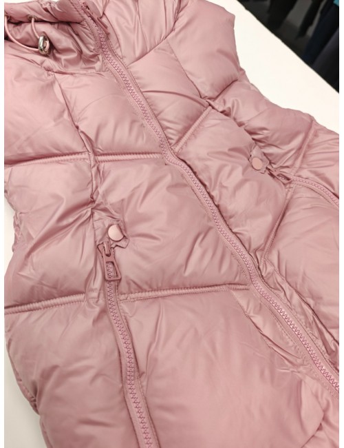 Παιδικό Αμάνικο Μπουφάν (Gilet) με Κουκούλα - Σάπιο Μήλο