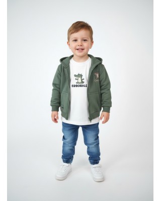 Παιδικό Σετ 3 Τεμαχίων "Little Crocodile" - Πράσινο