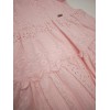Παιδικό Φόρεμα Broderie Anglaise με Βολάν - Ροζ