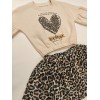 Παιδικό Σετ "Leopard Fashion Blogger" – Μπλούζα & Φούστα