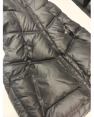 Παιδικό Αμάνικο Μπουφάν Καπιτονέ με Κουκούλα - Μαύρο