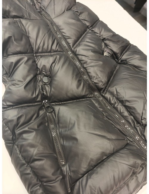 Παιδικό Αμάνικο Μπουφάν Καπιτονέ με Κουκούλα - Μαύρο