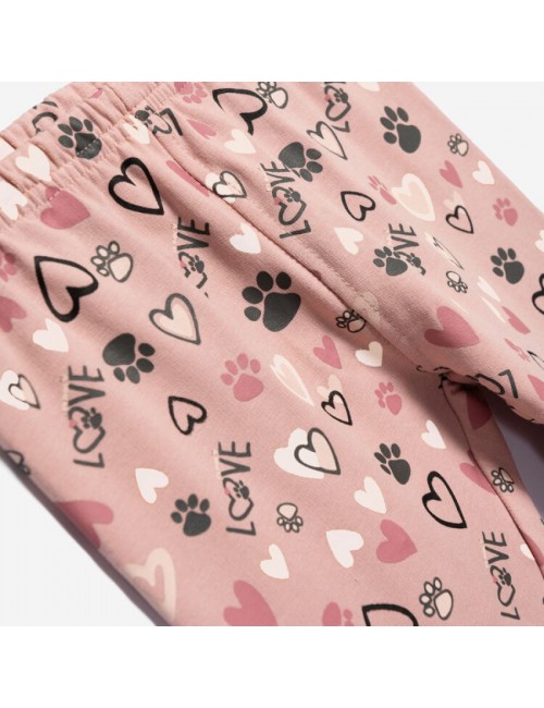 Παιδικό Σετ Φούτερ με Κολάν - "Love is a Four Legged Word"