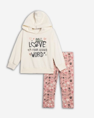 Παιδικό Σετ Φούτερ με Κολάν - "Love is a Four Legged Word"