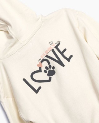 Παιδικό Σετ Φούτερ με Κολάν - "Love is a Four Legged Word"