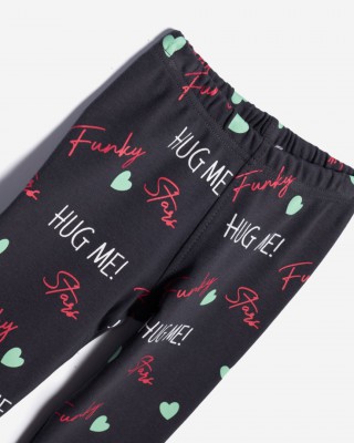 Σετ μπλουζοφόρεμα+κολάν μηνών κορίτσι "HUG ME"