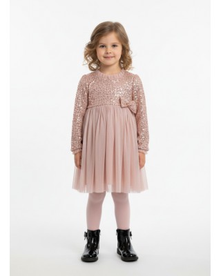 Παιδικό Φόρεμα "Sparkle Rose" με Παγιέτες & Τούλι