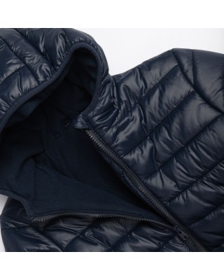 Παιδικό Μπουφάν Puffer με Κουκούλα - Μπλε Σκούρο