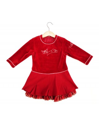 Φόρεμα κόκκινο βελούδο "Joom"