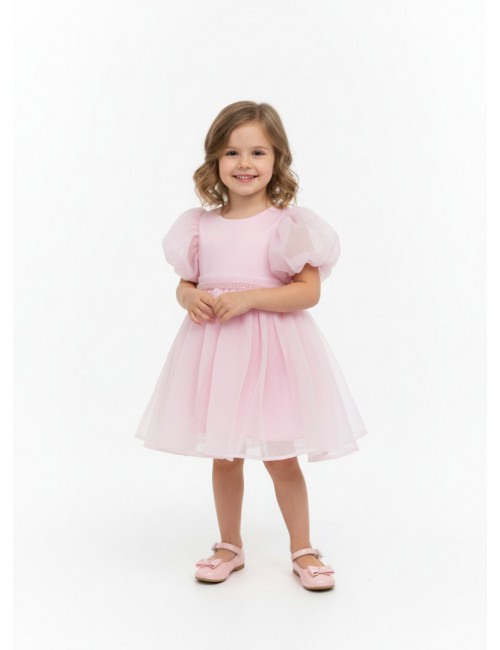 Παιδικό Φόρεμα "Pink Dream" με Εντυπωσιακό Φιόγκο